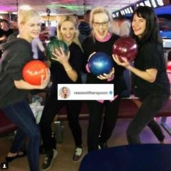 Big Little Lies cast go bowling (c) Instagram