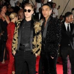 Olivier Rousteing with Justin Bieber