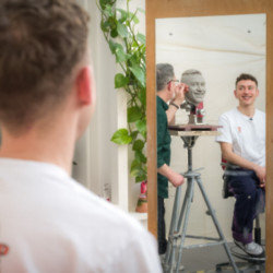 Olly Alexander poses for Madame Tussauds London
