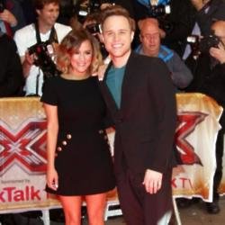 Olly Murs and Caroline Flack at the X Factor launch