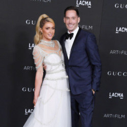Paris Hilton and Carter Reum at the 10th Annual LACMA ART+FILM GALA