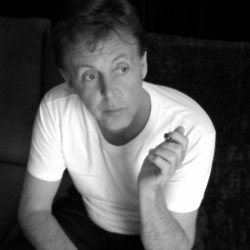 Paul McCartney backstage in Dublin