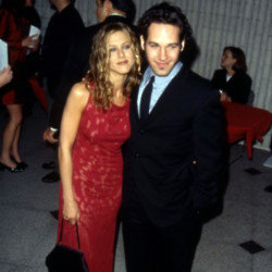 Paul Rudd and Jennifer Aniston at the premiere of the movie 'The Object of My Affection' in 1997