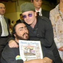 Pavarotti and Bono 