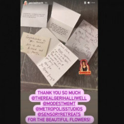 Perrie Edwards' notes (c) Instagram