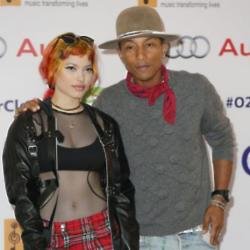 Pharrell Williams with Maxine Ashley at Silver Clef Awards
