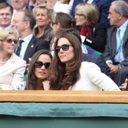 Pippa Middleton and Duchess Catherine at Wimbledon