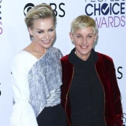 Portia de Rossi and Ellen DeGeneres at the People's Choice Awards