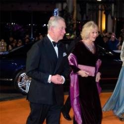 Prince Charles and Duchess Camilla at the The Second Best Exotic Marigold Hotel world premiere