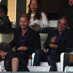 Prince Harry attended a football match in Los Angeles