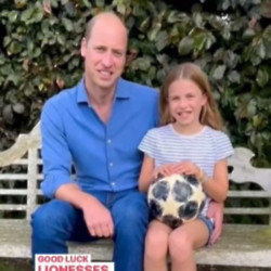Prince William and Princess Charlotte have wished the Lionesses luck