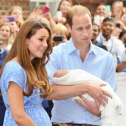Prince William and George with Duchess Catherine
