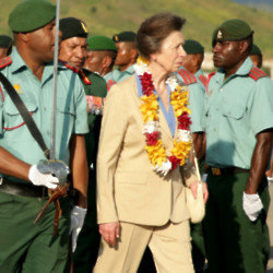 Princess Anne doesn't like being greeted by a 'wall of phones'
