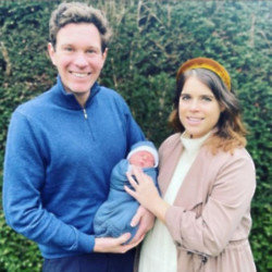 Princess Eugenie and Jack Brooksbank with baby August [Instagram]