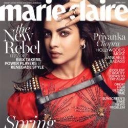Priyanka Chopra on the cover of Marie Claire magazine