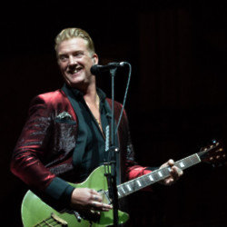 Josh Homme has revealed what Sir Elton John said to him before they went on stage at Glastonbury