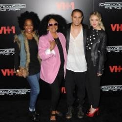 Diana Ross, Evan Ross and Ashlee Simpson