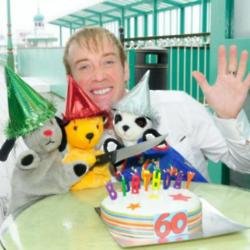 Richard Cadell with Sooty and Sweep