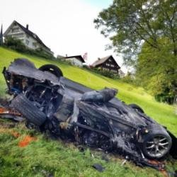 Richard Hammond's car after the crash