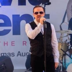 Ricky Gervais as David Brent at the Life on the Road premiere in London's Leicester Square