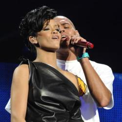 Rihanna and Chris Brown before they split
