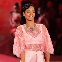 Rihanna looked stunning on the Victoria's Secret runway last year