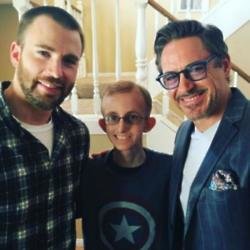 Robert Downey Jr and Chris Evans surprise Avengers fan 