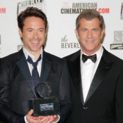 Robert Downey Jr and Mel Gibson in 2011
