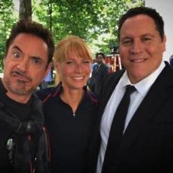 Robert Downey Jr, Gwyneth Paltrow and Jon Favreau (c) Instagram