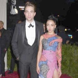 Robert Pattinson with FKA Twigs at the Met Gala