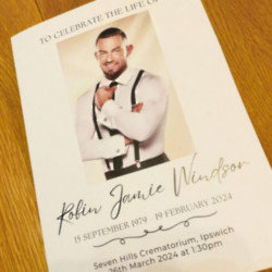 Robin Windsor was laid to rest in an emotional ceremony on Tuesday