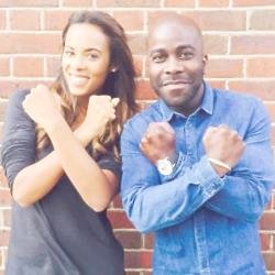 Rochelle Humes and Melvin Odoom