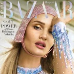 Rosie Huntington-Whitley covers Harper's Bazaar Arabia 