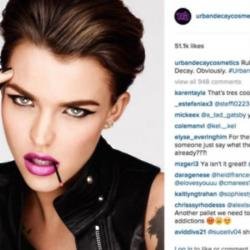 Ruby Rose as the new Urban Decay ambassador (c) Instagram