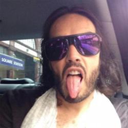 Russell Brand tweets after getting T-shirt