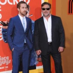 Ryan Gosling with Russell Crowe