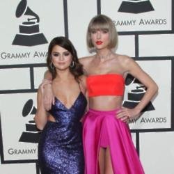 Selena Gomez and Taylor Swift at the Grammys