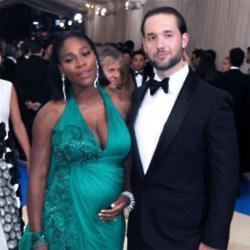 Serena William and Alexis Ohanian