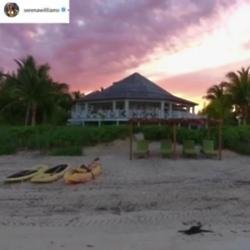 Serena Williams' honeymoon destination (c) Instagram 