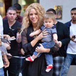 Shakira and her baby son Sasha