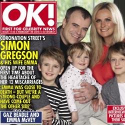 Simon and Emma Gregson cover OK! magazine