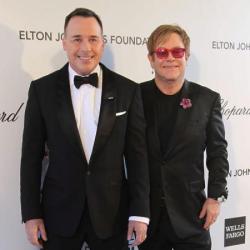 David Furnish and Elton John 