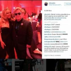 Sir Elton John and Mariah Carey (c) Instagram