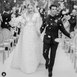 Sophie Turner and Joe Jonas on their wedding day