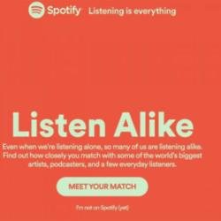 Spotify's Listen Alike feature 