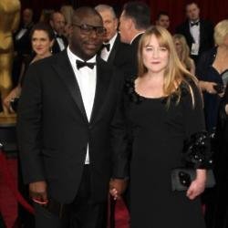 Steve McQueen and partner Bianca Stigter at the Oscars 2014
