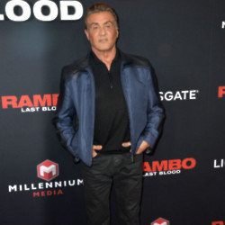 Sylvester Stallone attending a screening of Rambo: Last Blood in 2019