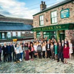 The cast of the live 'Coronation Street' episode
