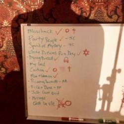 The Killers share song titles (c) Instagram 