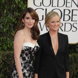 Amy Poehler and Tina Fey at last year's Golden Globes